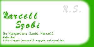 marcell szobi business card